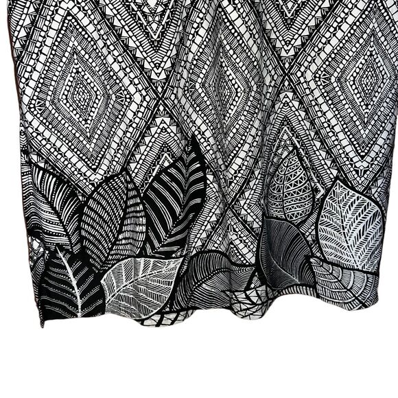 NWT ASHLEY STEWART Women’s Black White Geometric Floral Maxi Dress Size 18/20 - Picture 8 of 13